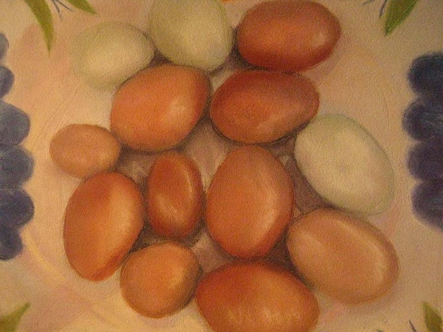 Chickens are Laying Pastel by Constance Gehring
