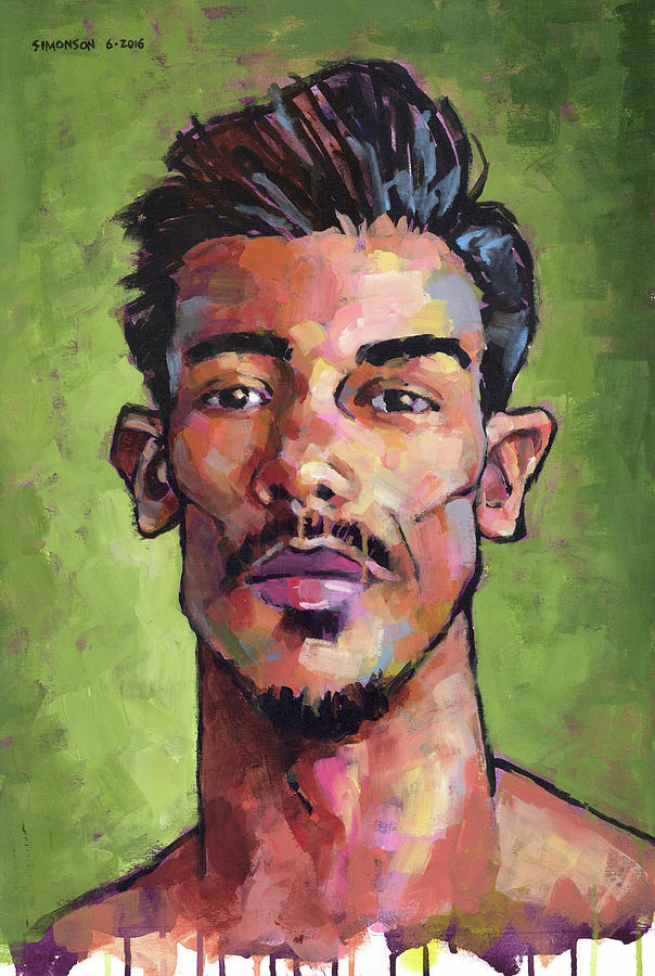Portrait Painting - Chico by Douglas Simonson Portrait Painting - Chico by Douglas Simonson