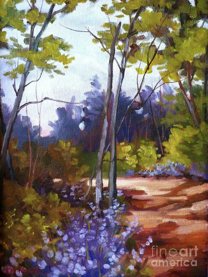 Chicory Path Painting by K M Pawelec