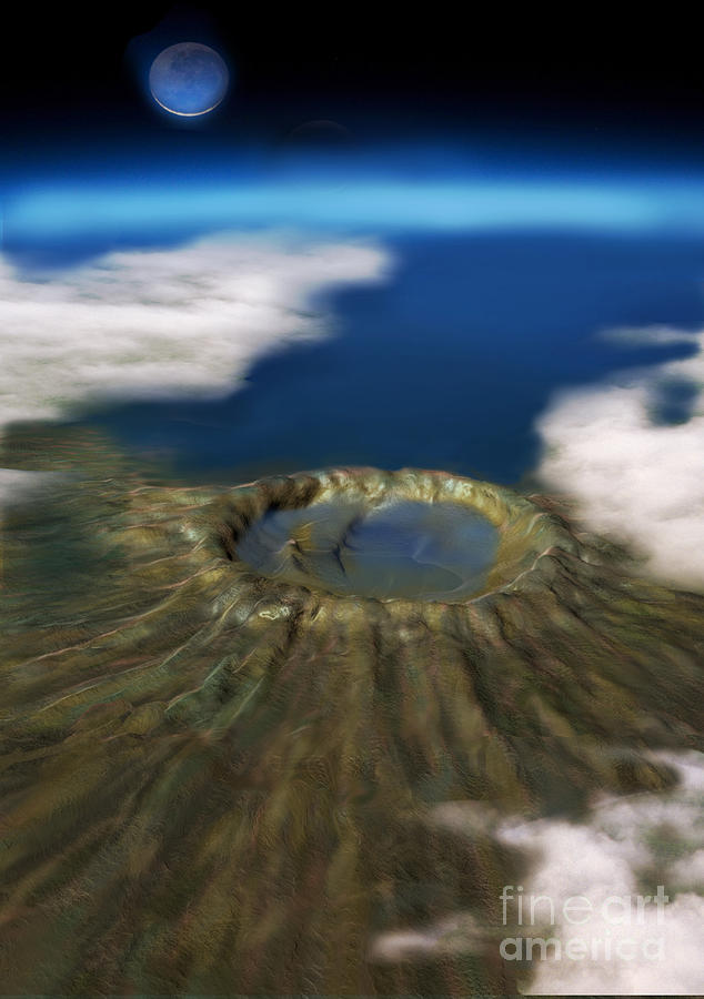 Chicxulub Crater, Illustration Photograph by Spencer Sutton