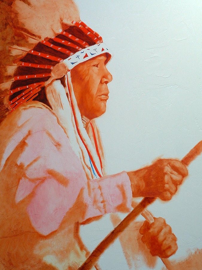 Chief Arthur Painting by Robert Bissett