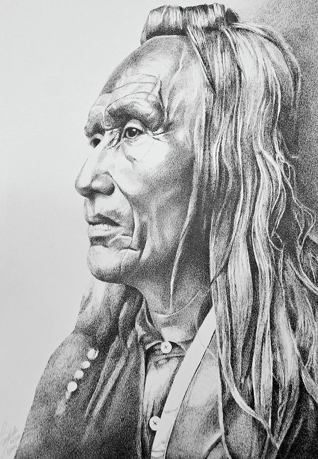 Chief Drawing by Candida Hernandez | Fine Art America