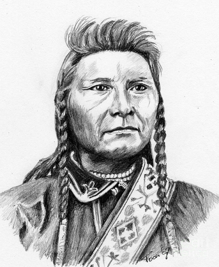 Chief Joseph Drawing by Toon De Zwart Fine Art America