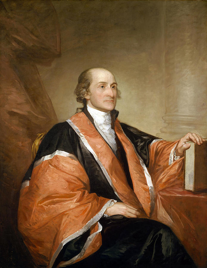 Chief Justice John Jay Portrait - By Gilbert Stuart  Painting by War Is Hell Store