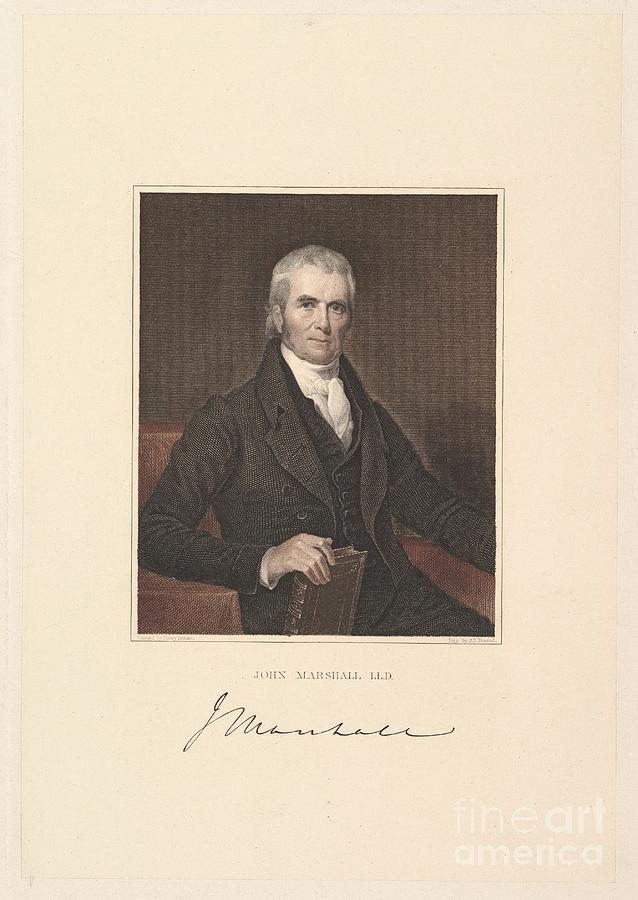 Chief Justice John Marshall Painting by Celestial Images