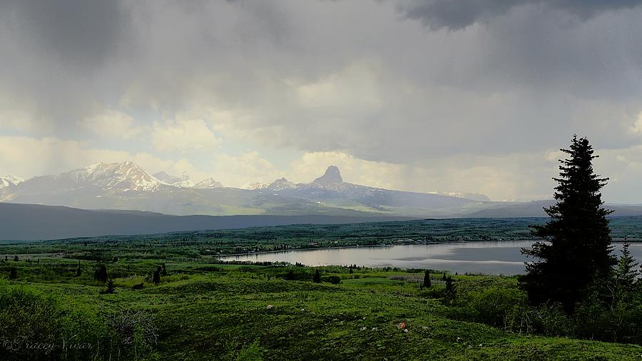 Chief Mountain Rainstorm Photograph by Tracey Vivar