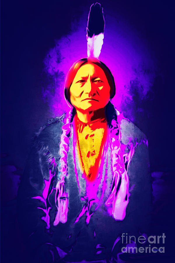 Celebrity Photograph - Chief Sitting Bull 20160103 by Wingsdomain Art and Photography