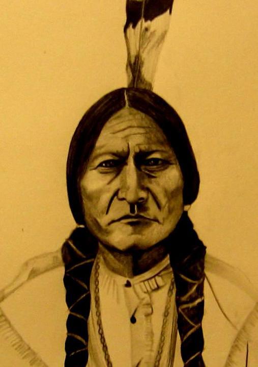 Chief Sitting Bull Tatanka Iyotake Drawing by MB Dallocchio - Fine Art ...