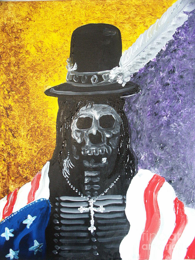 Chief Voodoo Child Painting by G Oktober