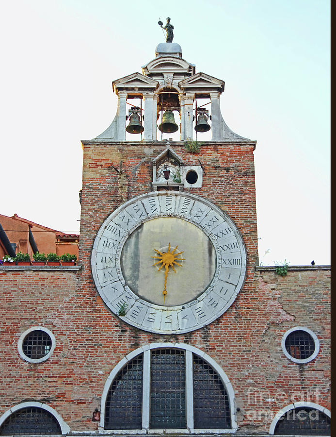 Chiesa di San Giacomo di Rialto Clock 9156 Photograph by Jack Schultz