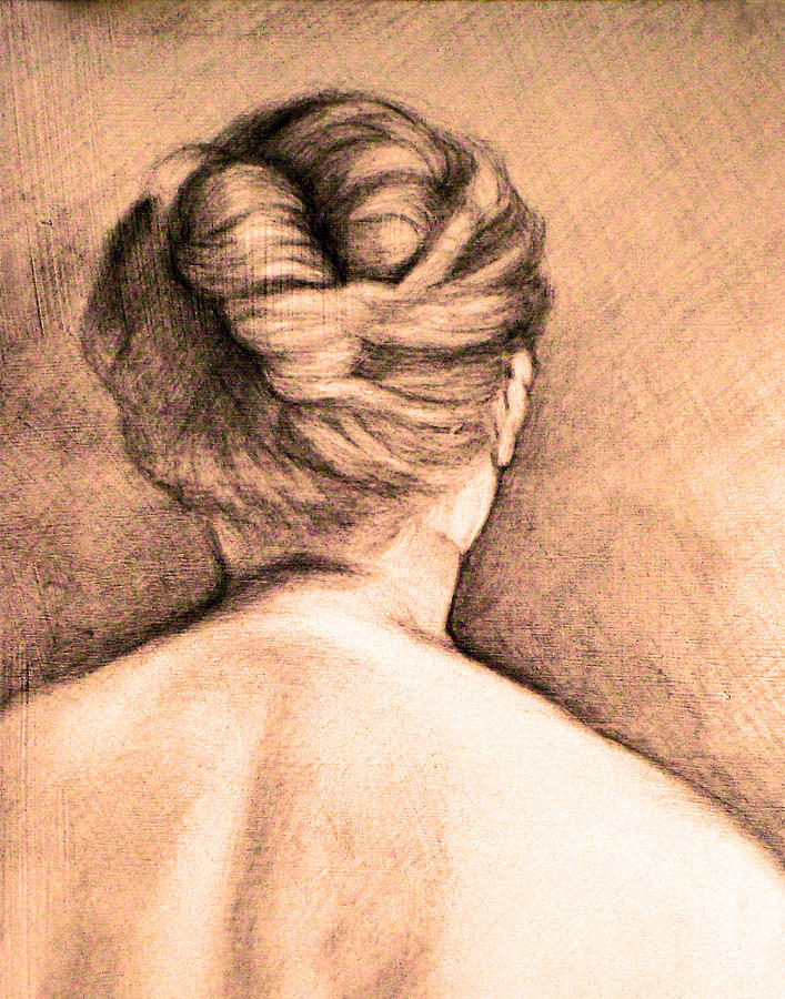 Chignon Drawing by Karen Coggeshall
