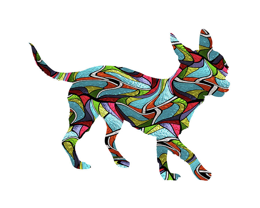 Chihuahua Spirit Glass Digital Art by Gregory Murray