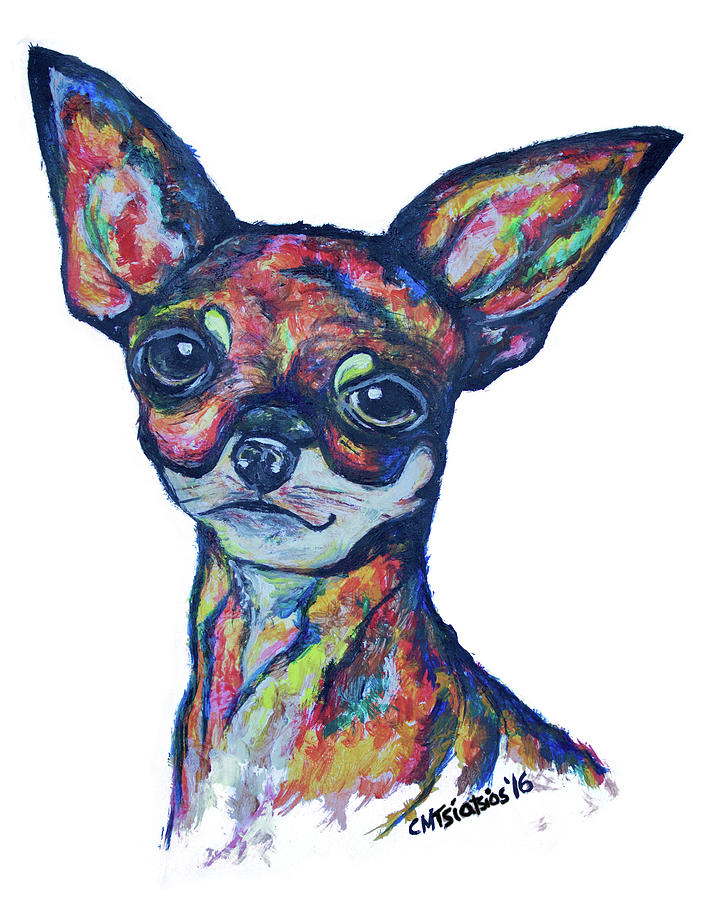 Chihuahua Painting by Carol Tsiatsios