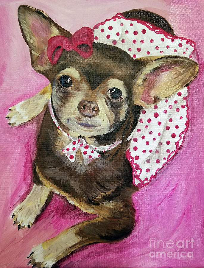 Chihuahua Painting by Deb Arndt