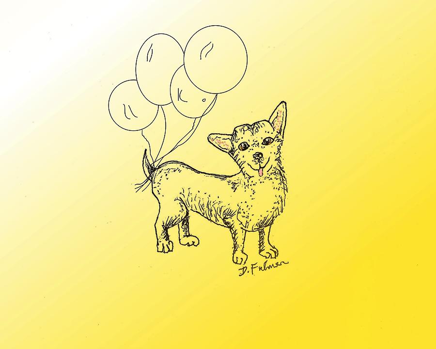 Chihuahua Drawing by Denise F Fulmer