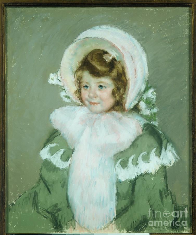 Child in Green Coat Painting by MotionAge Designs