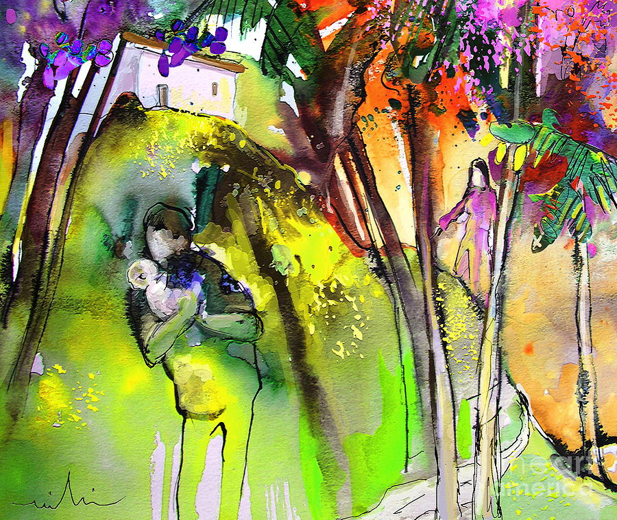 Impressionism Painting - Child kidnapping in Garrucha Part 2 by Miki De Goodaboom