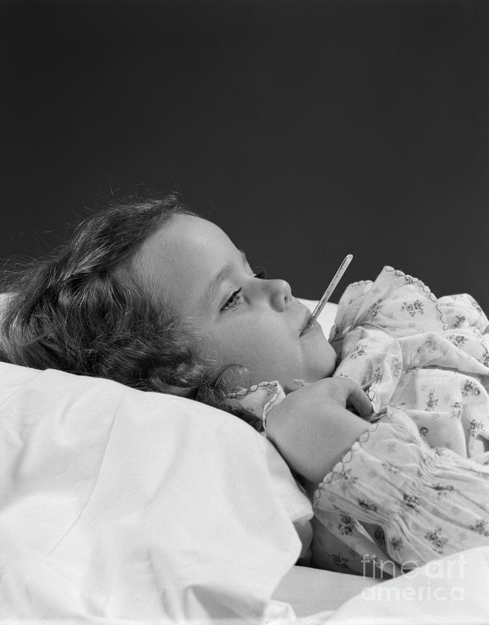Child With Oral Thermometer Photograph by H. Armstrong Roberts/ClassicStock