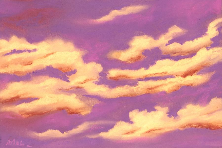 Childhood Memories - Sky and Clouds Collection Painting by Anastasiya Malakhova