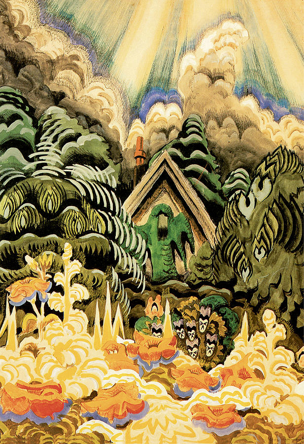 Childhoods Garden Painting by Charles Burchfield
