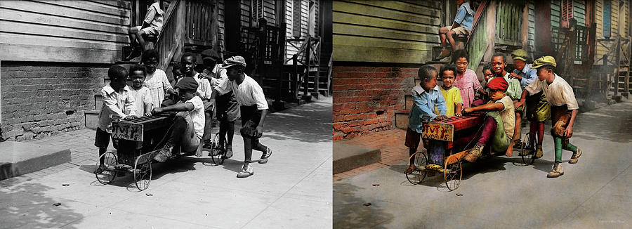 Children - 5th times a charm 1915 - Side by Side Photograph by Mike Savad