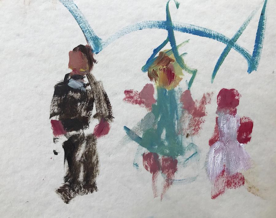 Children Painting by Carol Berning