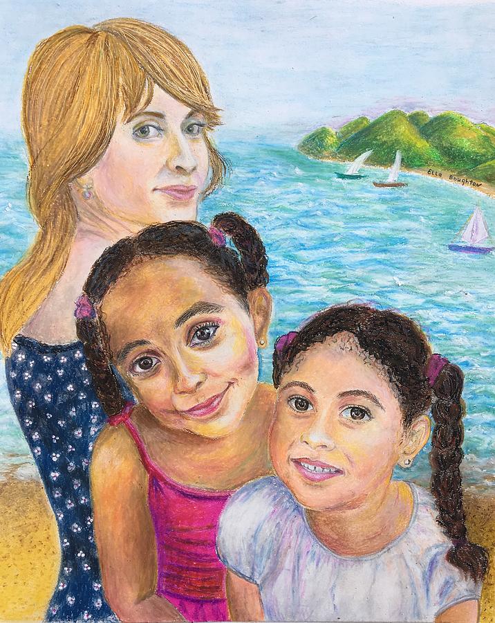 Children  Pastel by Ella Boughton