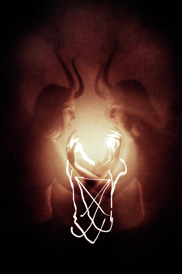 Sigil Photograph - Children of Fire by Cambion Art Sigil Photograph - Children of Fire by Cambion Art