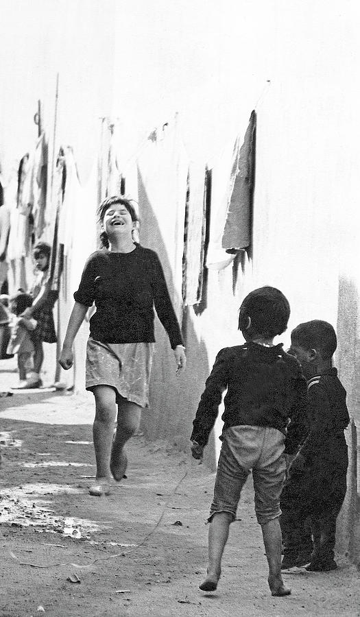 Children playing in an alley USMexico border Nogales Sonora Mexico 1968 Photograph by David Lee Guss