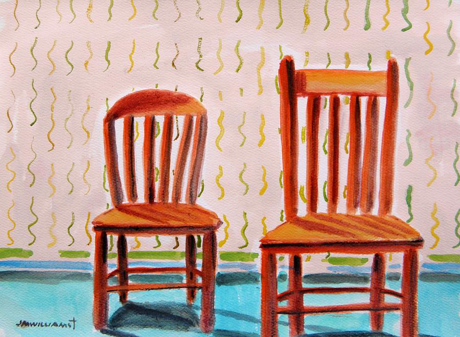 Still Life Painting - Childrens Chairs by John Williams