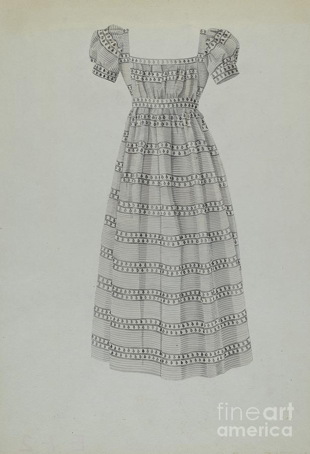 Childs Dress Drawing by Florence Grant Brown