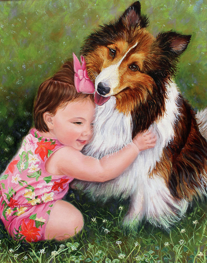 Baby Painting - Childs Love by Kelly Pedersen