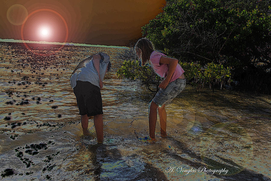 Sunset Photograph - Childs Play by Amanda Vouglas