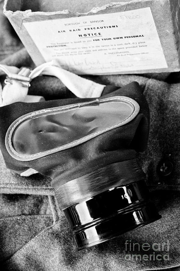 United Kingdom Photograph - Childs World War Two Gasmask Issued In Northern Ireland Uk by Joe Fox