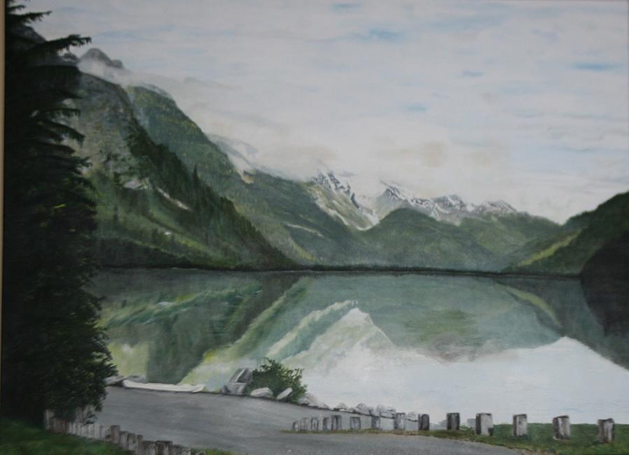 Chilkoot Lake Alaska Painting by Betty-Anne McDonald
