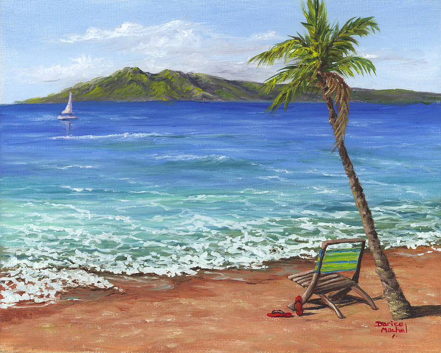 Chillaxing Maui Style Painting by Darice Machel McGuire
