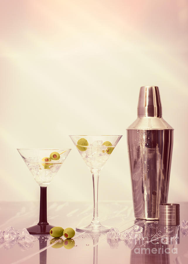 Martini Photograph - Chilled Martinis by Amanda Elwell