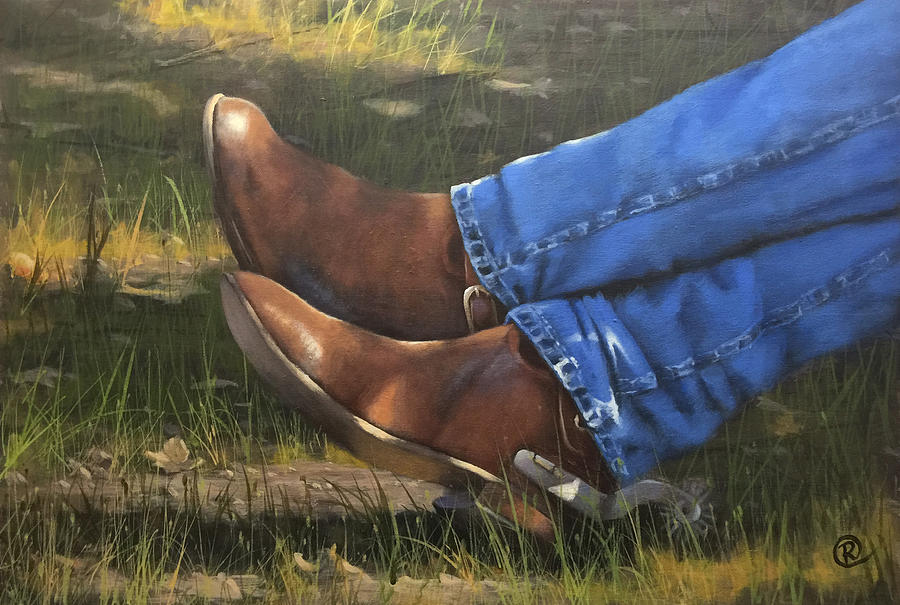 Chillin Boots Painting