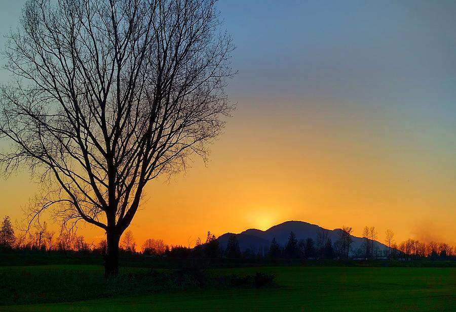 Sunset Photograph - Chilliwack, British Columbia by Heather Vopni