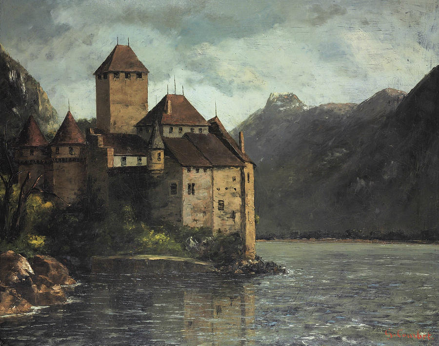 Chillon Castle Painting by Gustave Courbet