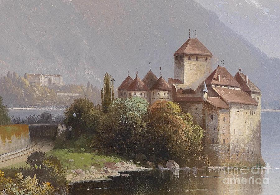 Chillon Castle Painting by MotionAge Designs