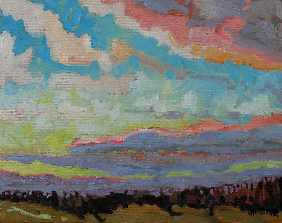Chilly Stratocumulus Painting by Phil Chadwick