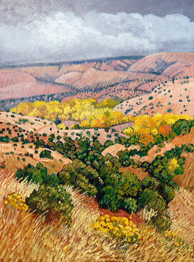 Chimayo Painting by Donna Clair