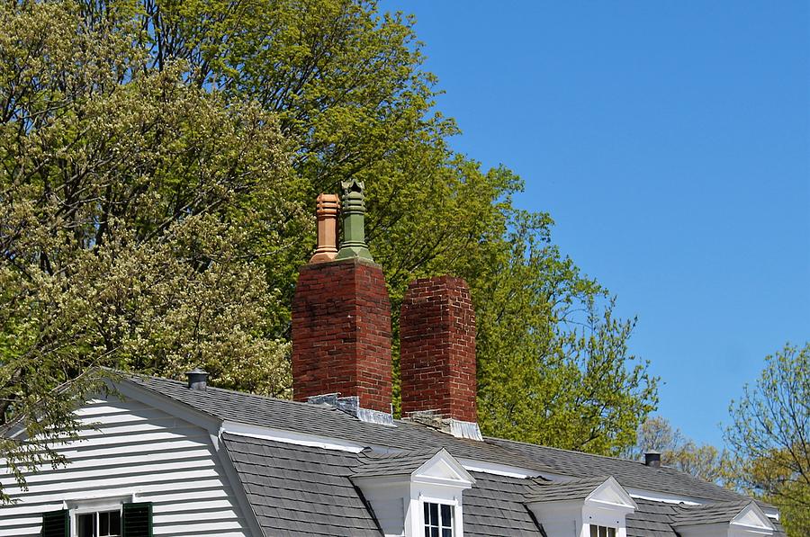 Chimney  at Glen Magna Farms Photograph by Paul Meinerth
