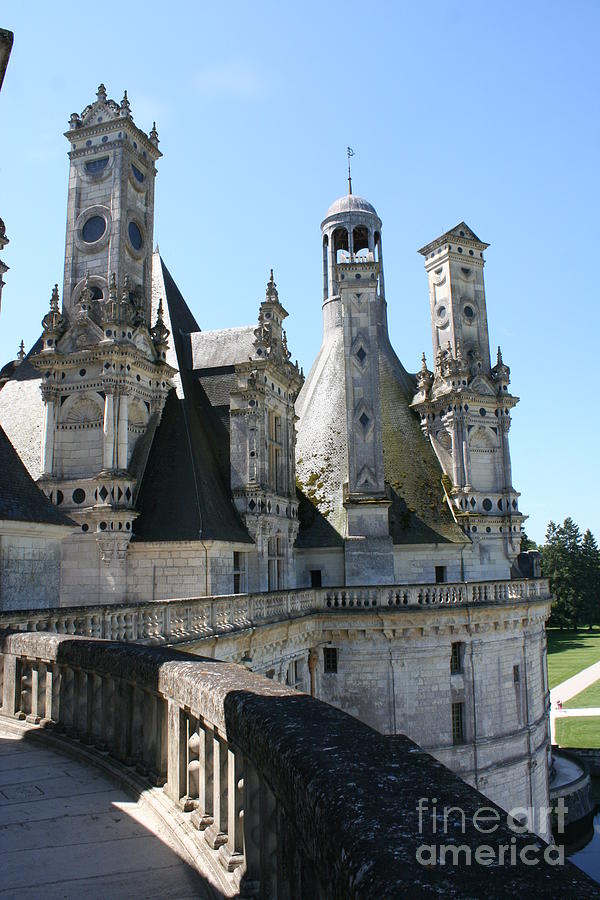 Castle Photograph - Chimney From Chambord - Loire by Christiane Schulze Art And Photography