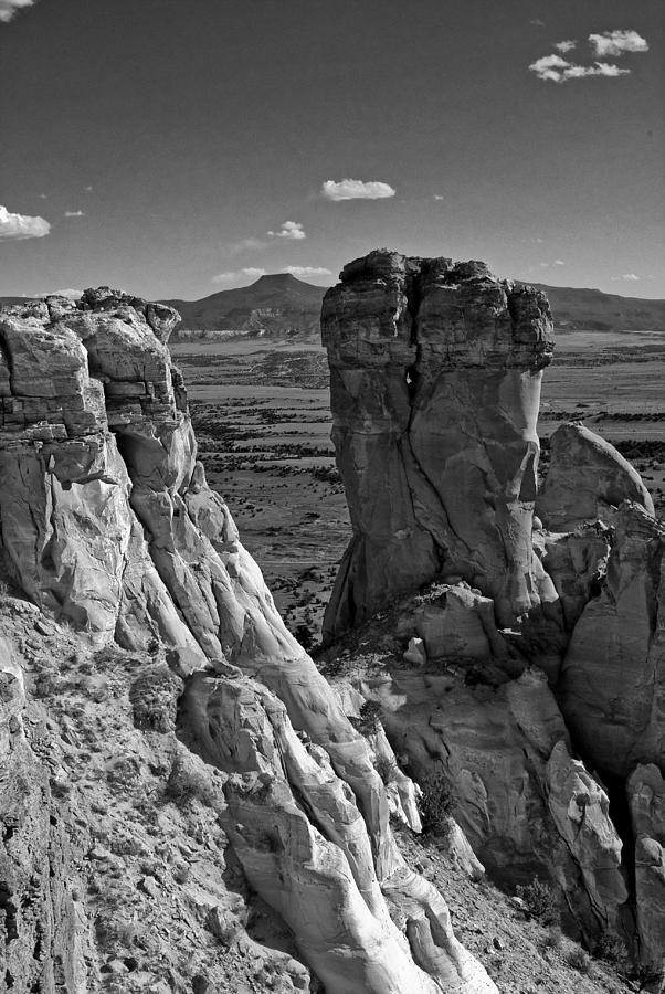 Landscape Photograph - Chimney Rock and Cerro Pedernal 2 by Lou  Novick