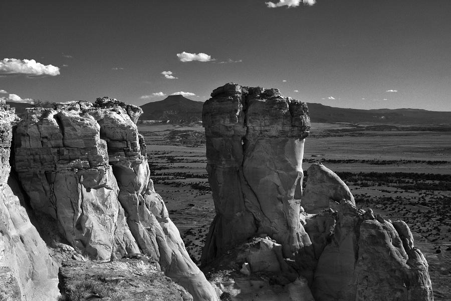 New Mexico Photograph - Chimney Rock and Cerro Pedernal 3 by Lou  Novick