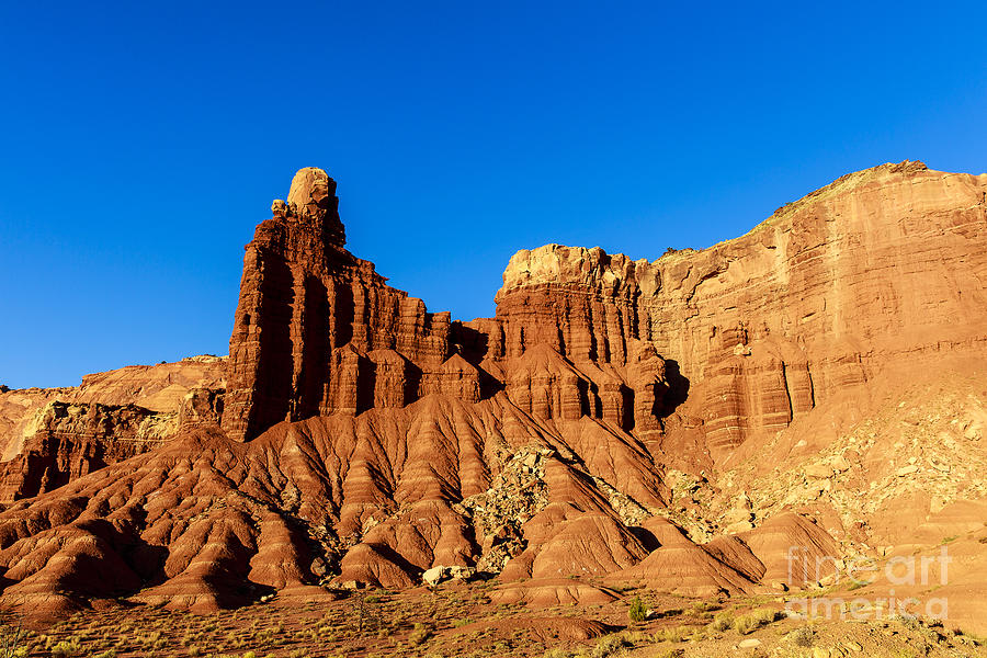 Chimney Rock at Capitol Reef Photograph by Ben Graham