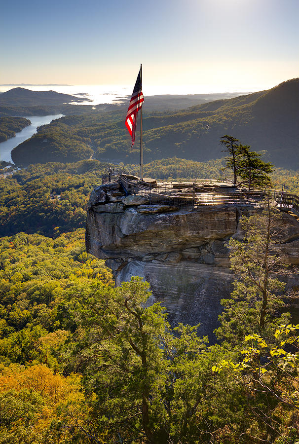 Chimney Rock State Park Photograph - Chimney Rock State Park North Carolina by Dustin K Ryan