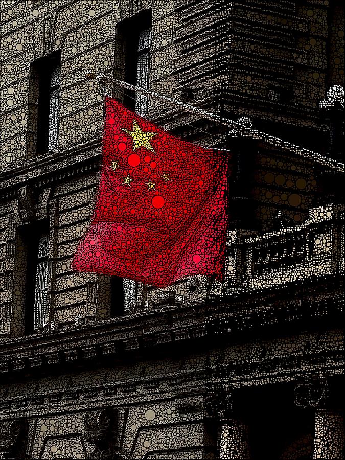 China Flag Photograph by Bill Owen